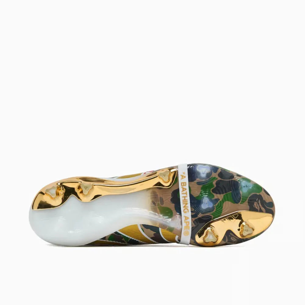 【限定】BAPE X ADIDAS PREDATOR ELITE FT BAPE x Adidas Predator Elite Hemp Gold Metallic Cloud White 2025